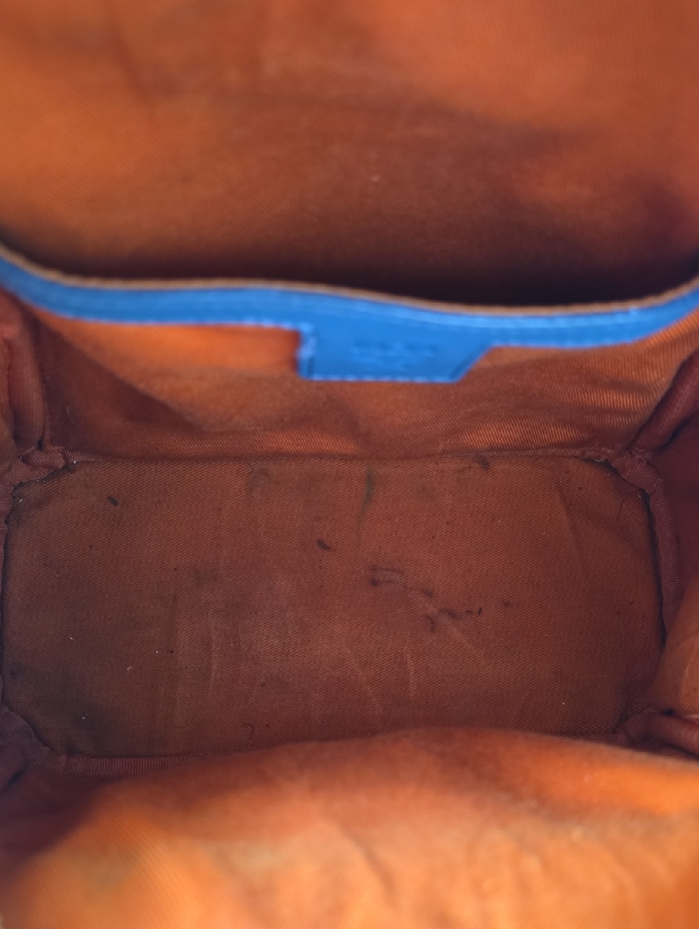 MCM Visetos Monogram Mini Stark Backpack Cognac Blue - Picture 15 of 16